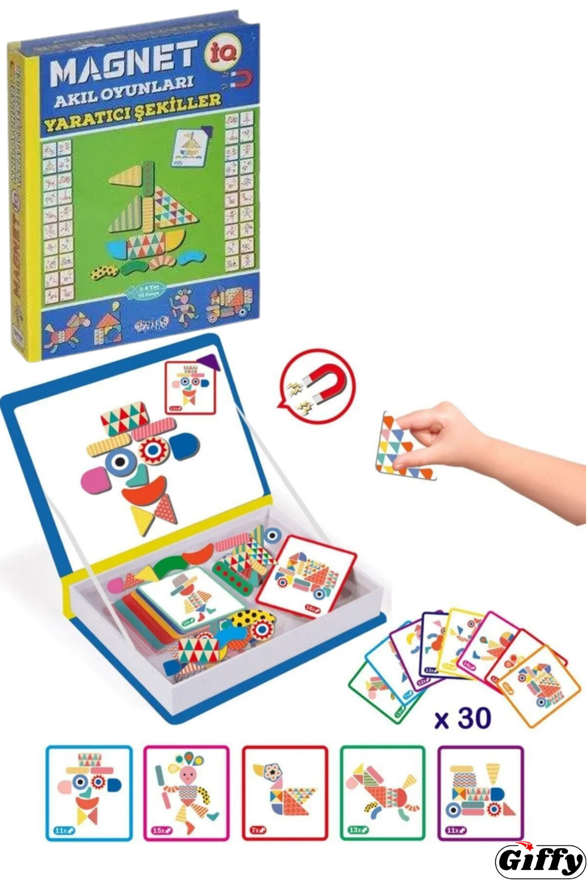 giffy Oyuncak Magnet Akıl Oyunları Yaratıcı Şekiller Eğitici
