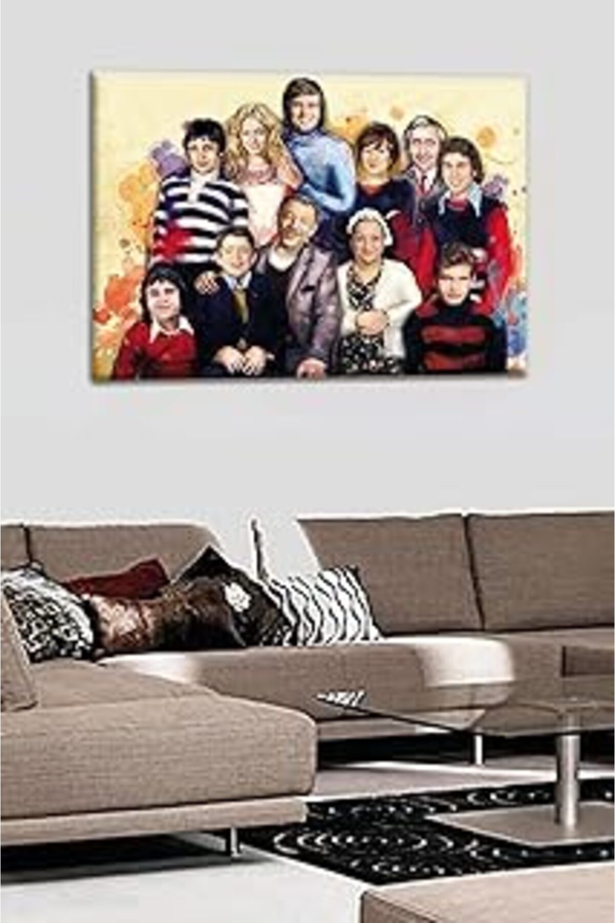 NETWORK ART Talya Tablo Adile Naşit Münir Özkul Tarık Akan Şener Şen Yeşilçam Kanvas Tablo 50x35 no-1491