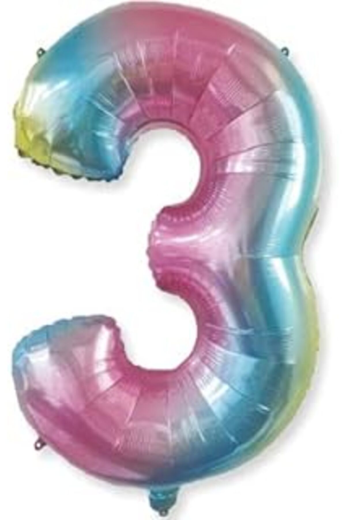 robotrend Benim Marifetlerim - 3 Rakamı Rengarenk Folyo Balon 40 Inch 90 Cm