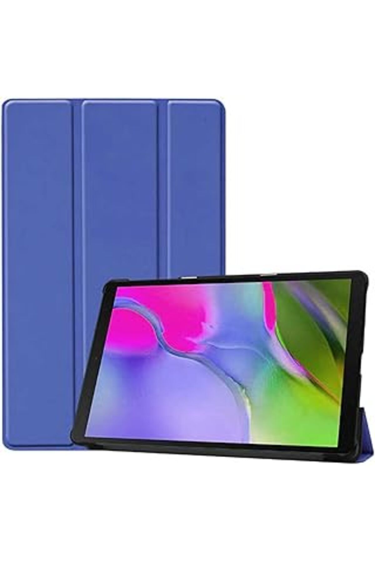 Mu Art Zore 11857 Galaxy T720 Tab S5E Ile Uyumlu Smart Cover Standlı 1-1 Kılıf, Lacivert