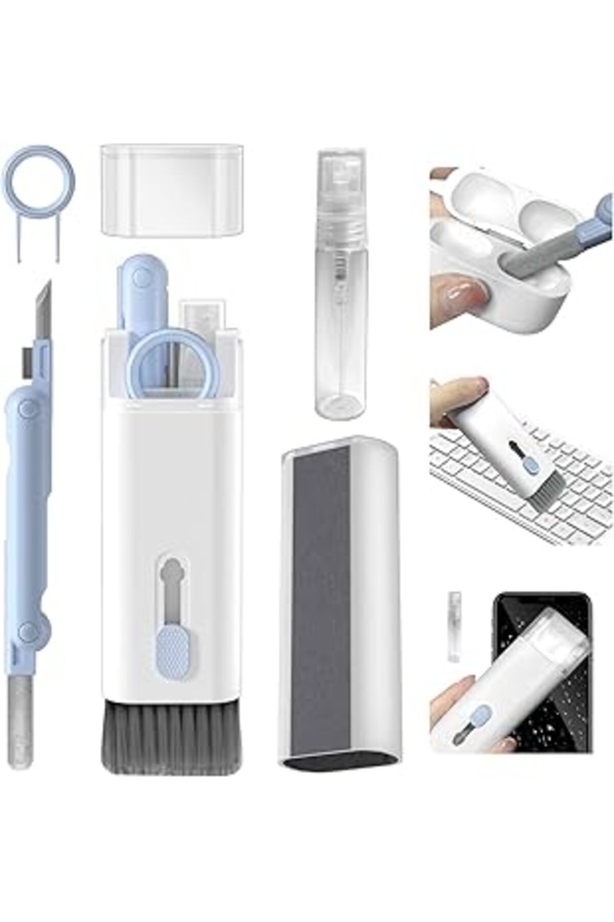 NETWORK ART Yuwakayi 7'Si 1 Arada Elektronik Temizleyici Kiti, Fırçalı Klavye Temizleyici Kiti, Airpods Pro Içi