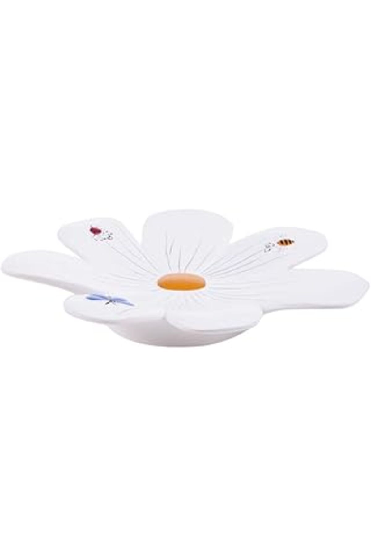 Pazarcan Bosphorus Sabunluk Çiçekli Model Poliresin, Beyaz