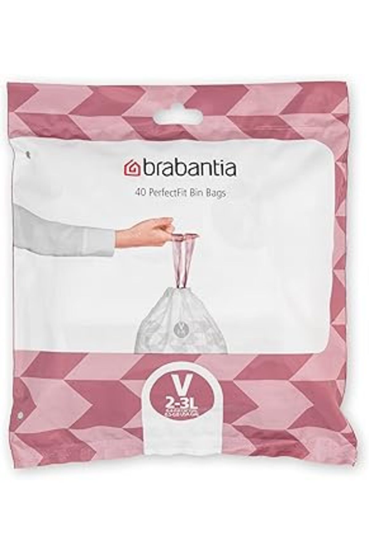 Pazarcan Brabantia Çöp Torbası, Plastik, Beyaz, 3 Litre