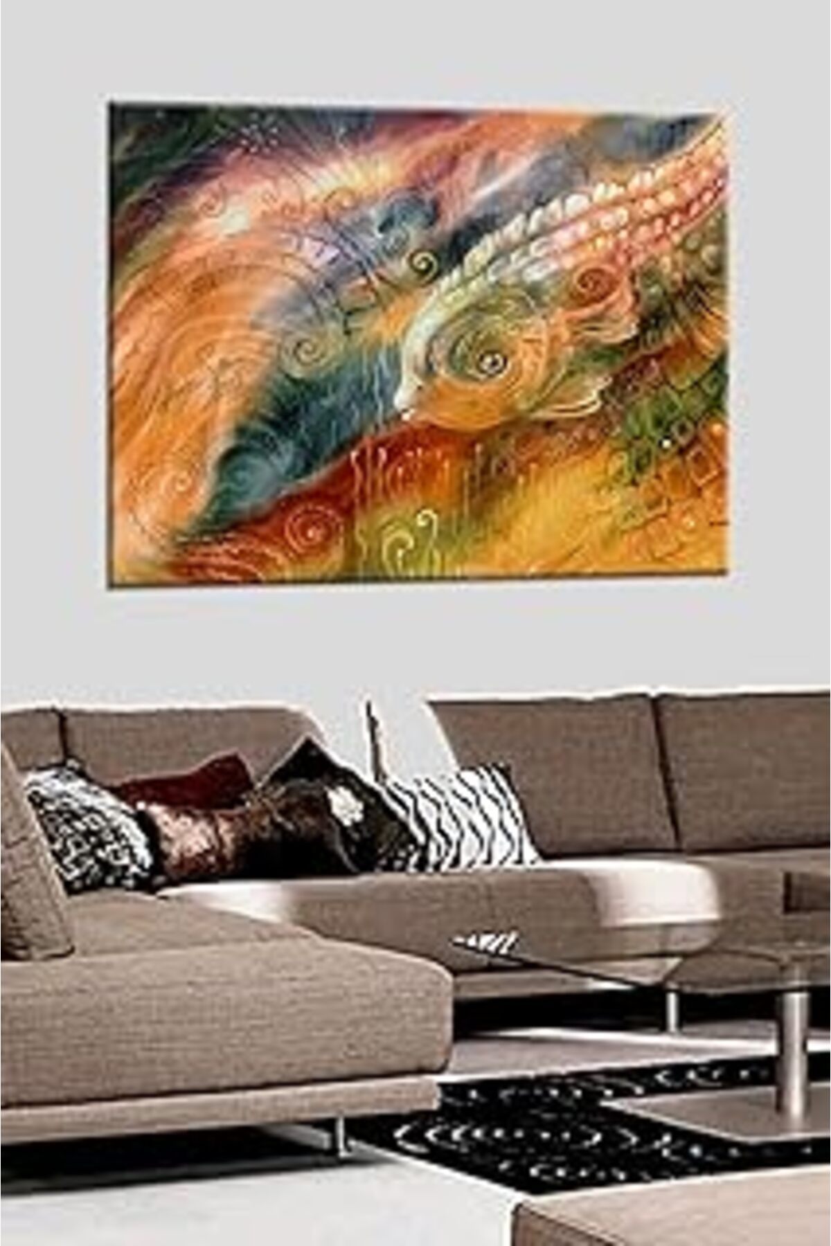 Pazarcan Talya Tablo Soyut Tarz. 70X100 Cm. Zengin Içerik Için Mağazamızı Ziyaret Ediniz 100 X 70 No-9295