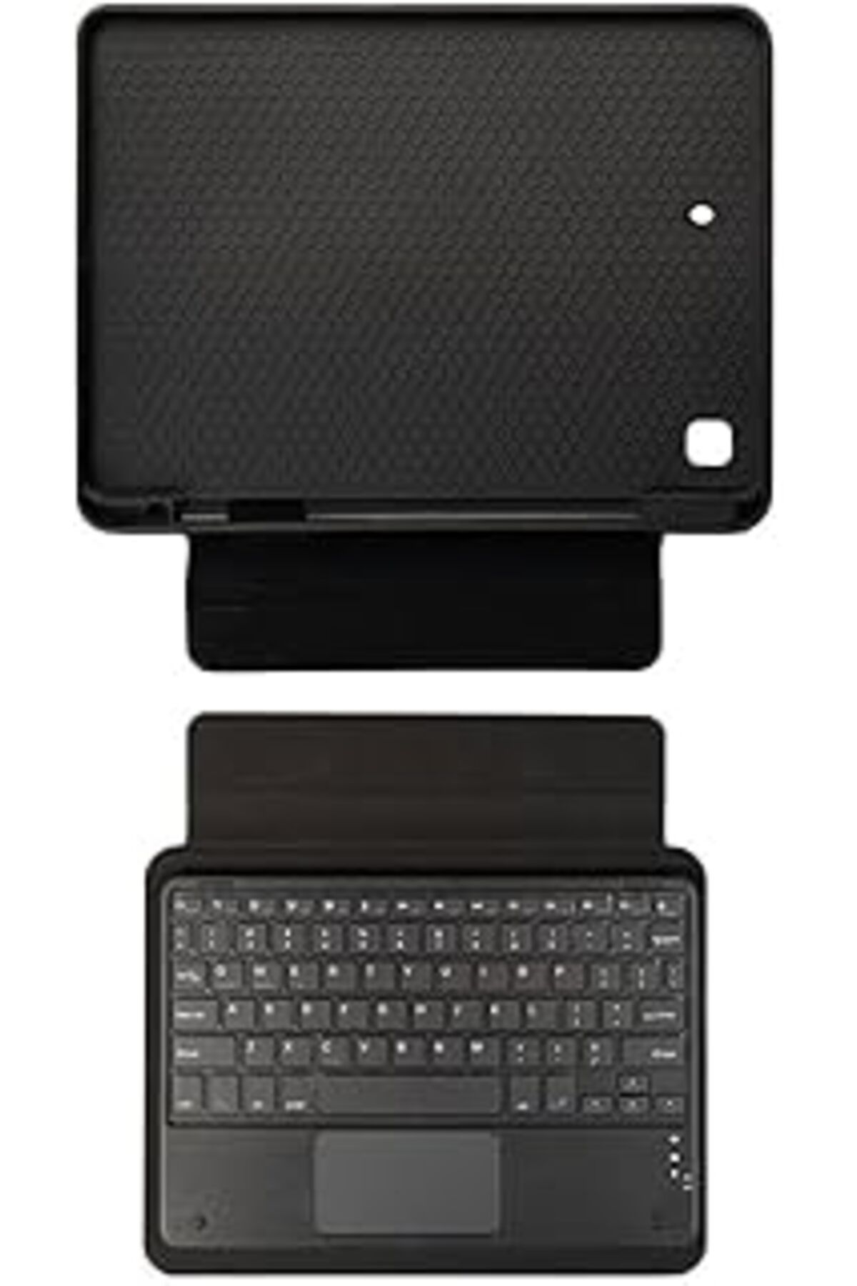 Mu Art Psr Aksesuar Siyah Border Keyboard Bluetooh Bağlantılı Standlı Klavyeli Tablet Kılıfı-Si Ipad 10.2