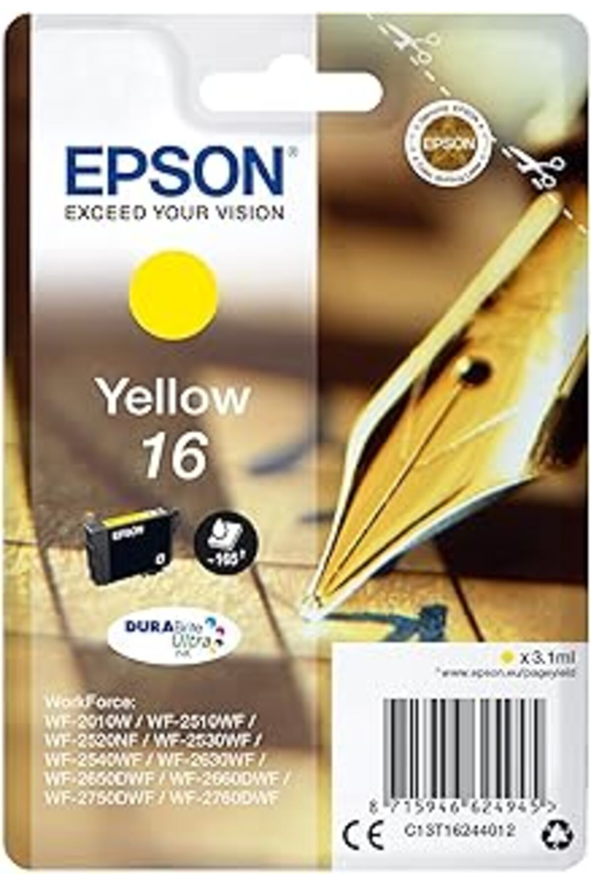 Pazarcan Epson C13T16244020 Durabrite Ultra Mürekkep Kartuşu