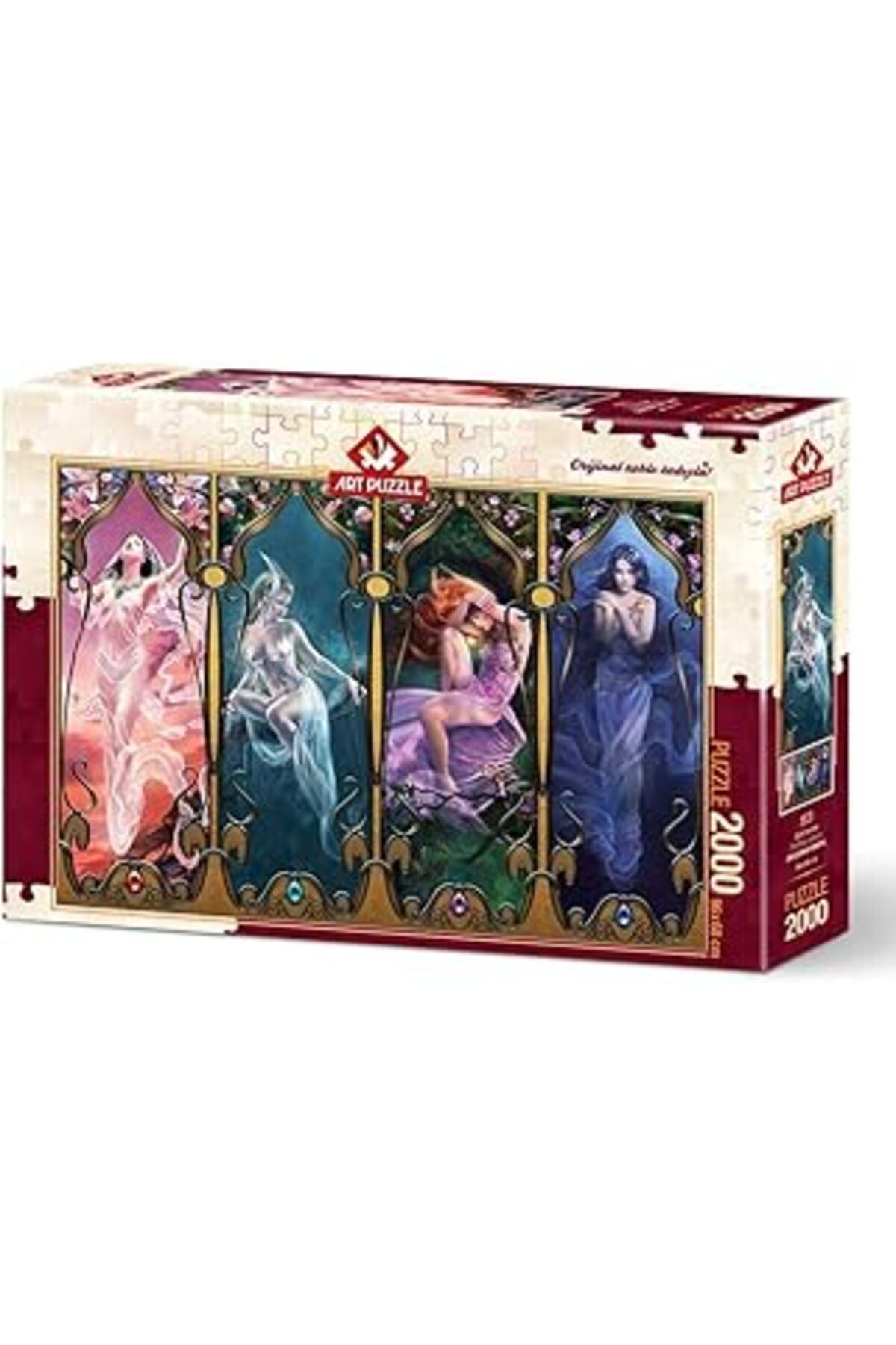 Pazarcan Art Puzzle Dört Cevher 2000 Parça Puzzle