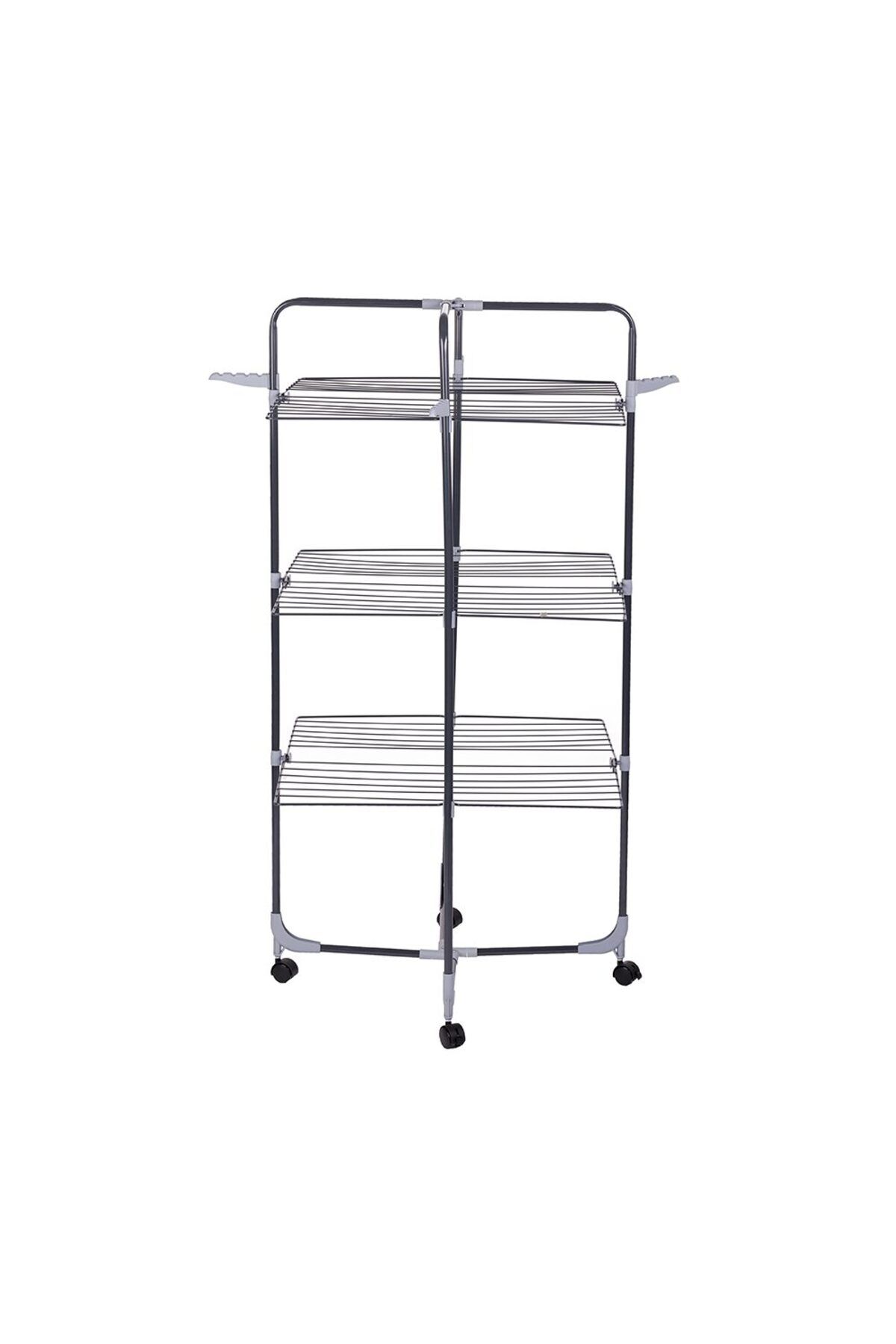 ertone Uscator De Rufe Cu 3 Nivele Ertone Mn98u, Pliabil Cu Suport De Umerase, Suporta 30 Kg Rufe, Inox - One Size