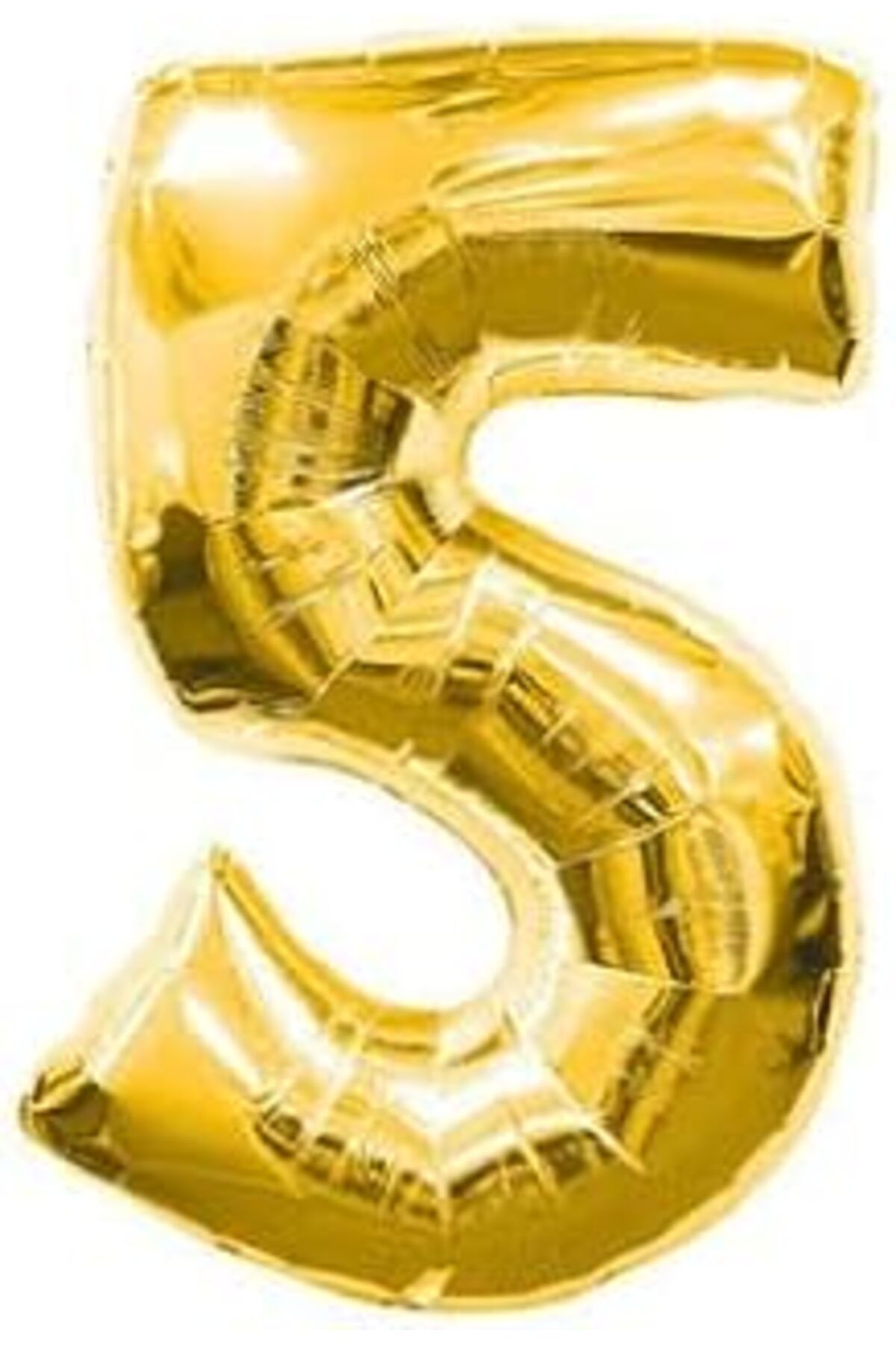 Mu Art Benim Marifetlerim - 5 Rakamı Altın Folyo Balon 40 Inch 90 Cm
