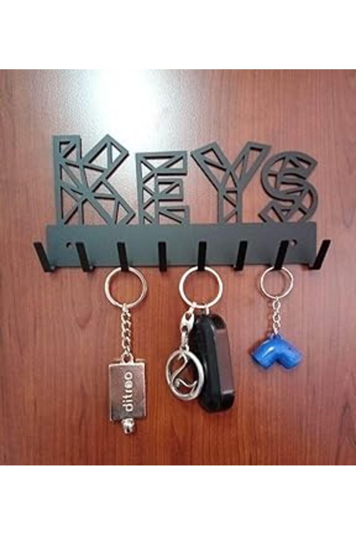 robotrend Ardini Anahtar Askılığı İster Kendinden Yapışkanlı İster Vidalı Keys Mat Siyah