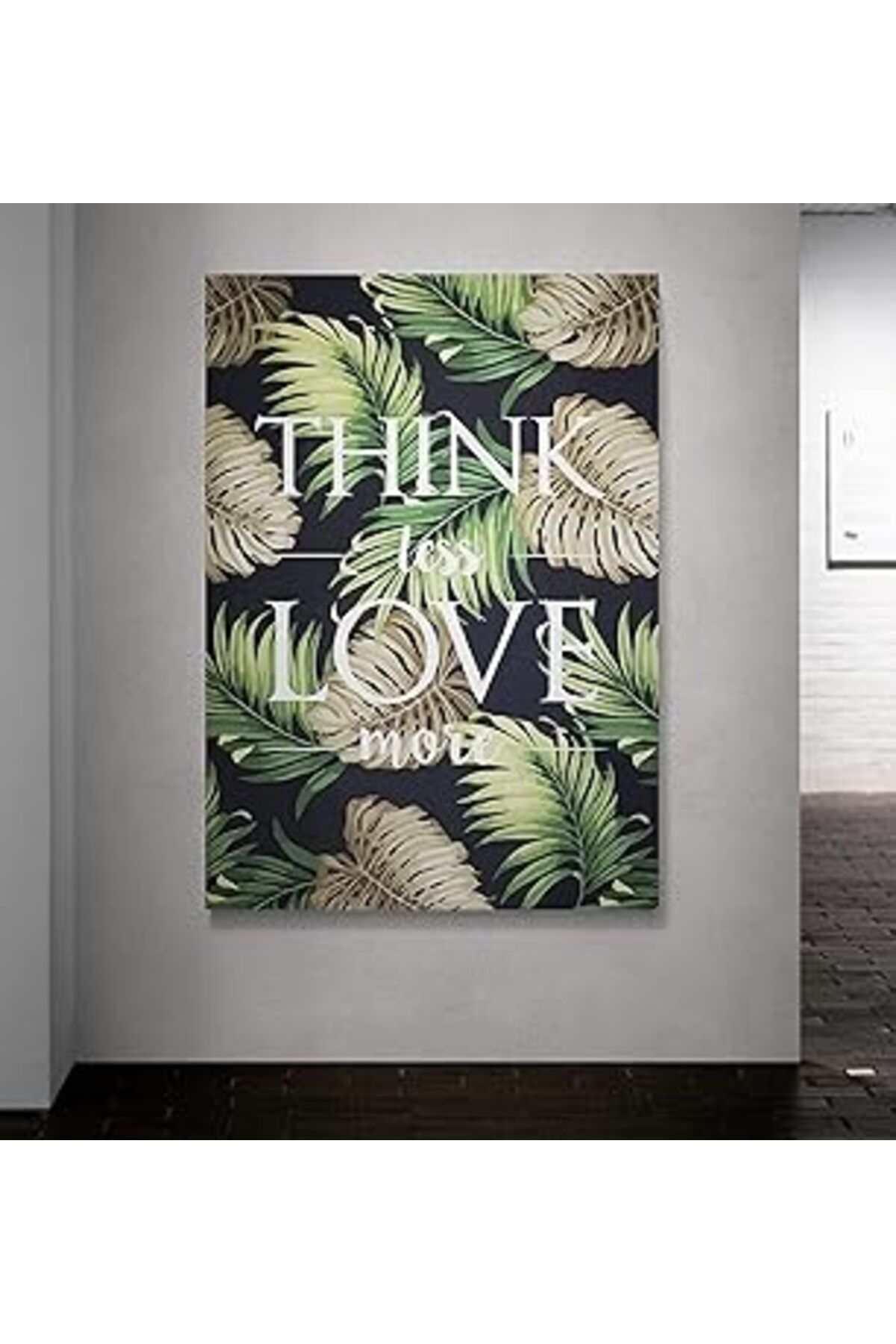 NETWORK ART Atlantis Tablo Kbr286 Think Less Love More Kanvas Tablo, 60x85 cm