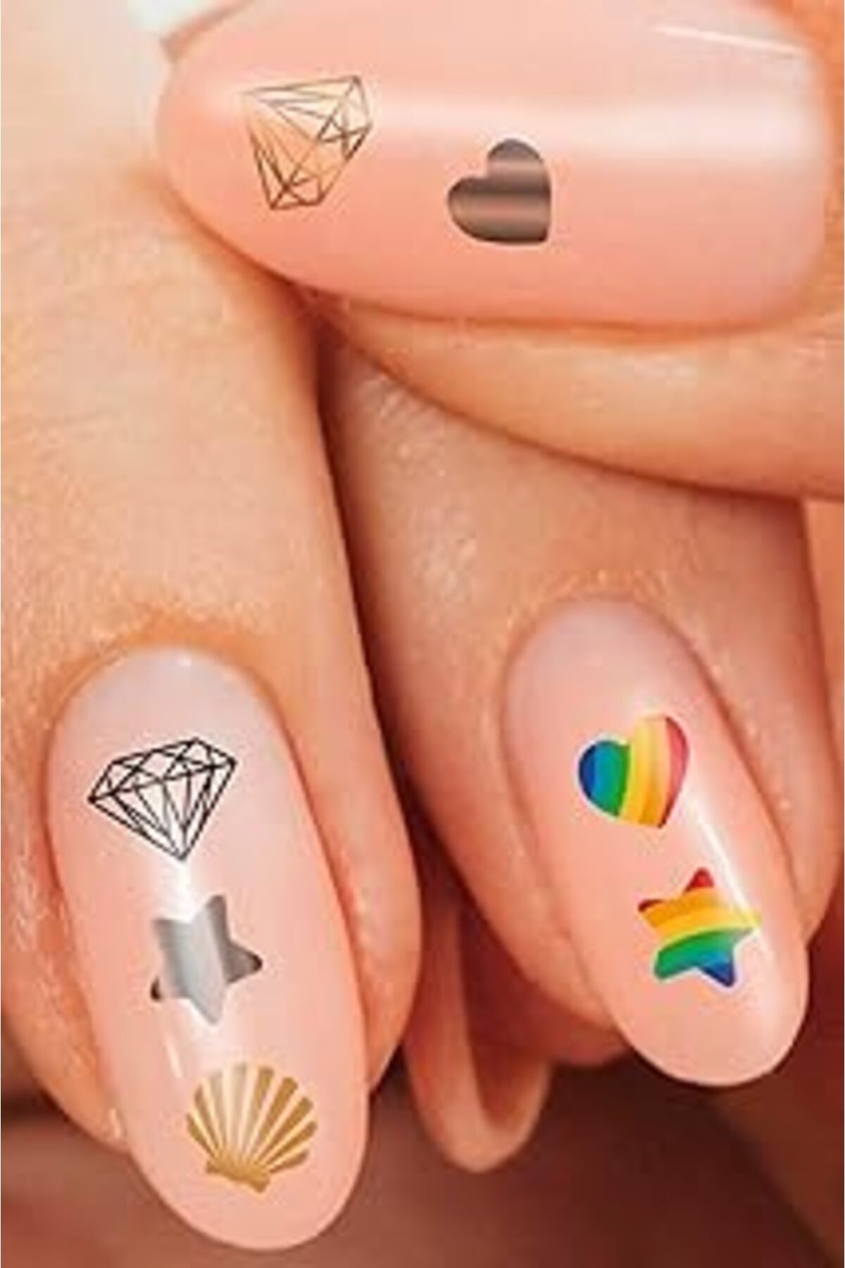 ebadi Artikel Şekiller Tırnak Dövmesi, Tırnak Tattoo, Nail Art, Tırnak Sticker