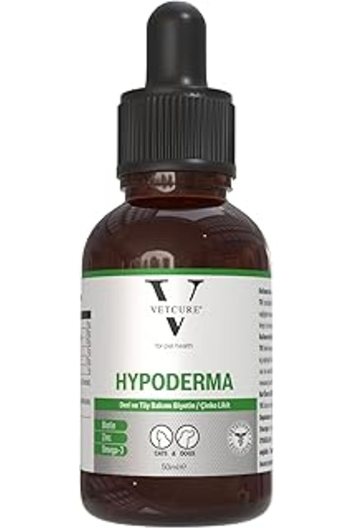 robotrend Vetcure Hypoderma Kedi Ve Köpek Alerjik Deri Ve Tüy Sağlığı Destekleyici Likit 50 ml