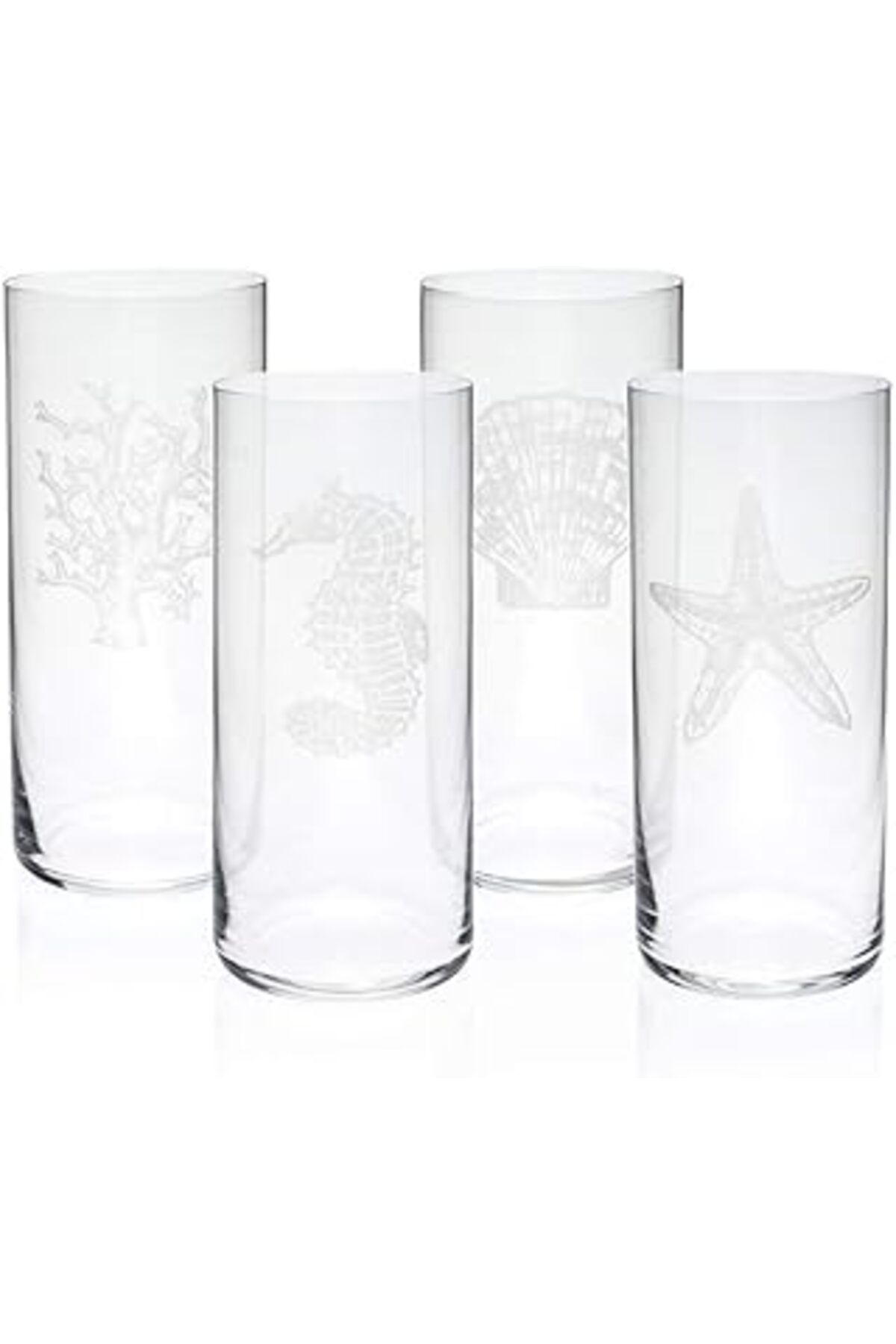 Mu Art Zm Decor Mercan, Meşrubat Bardağı, 4'Lü Set