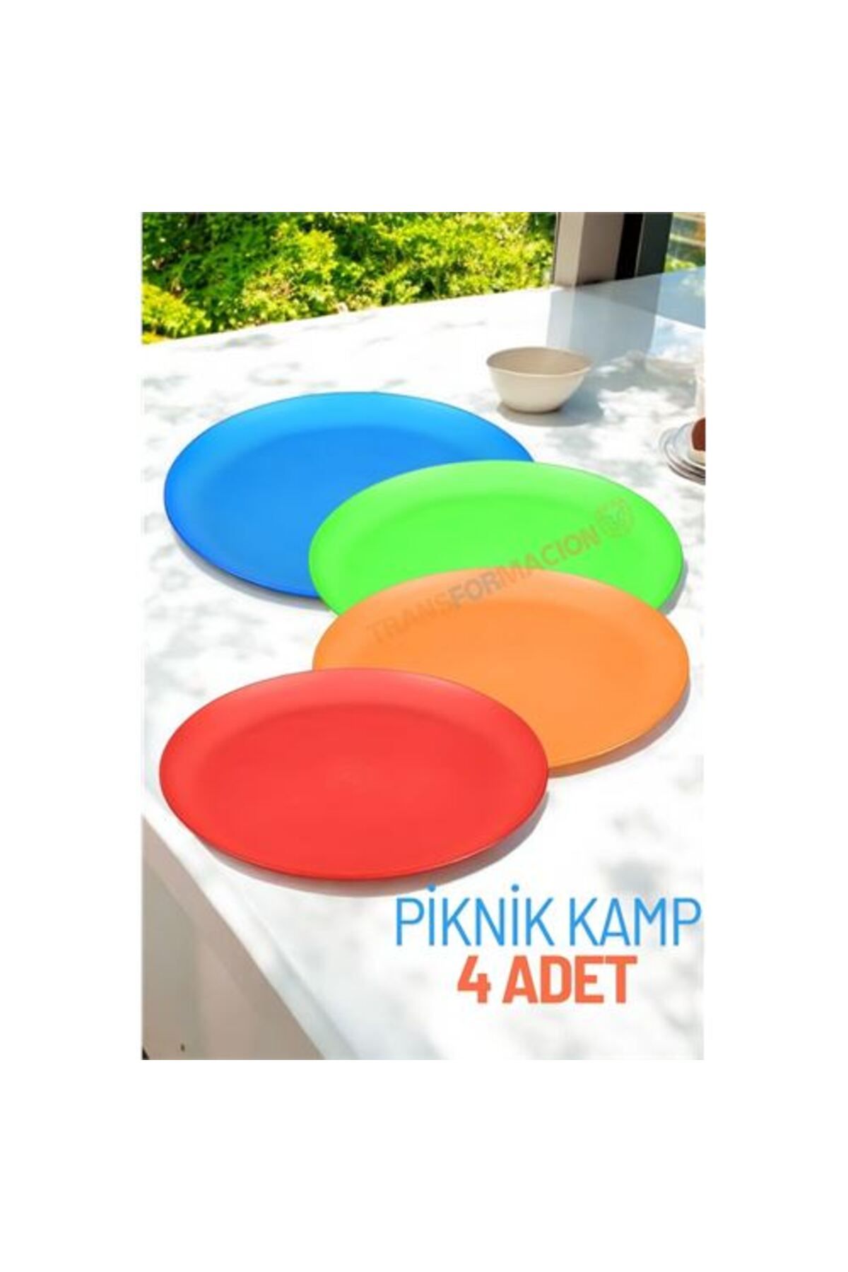 ModaCar HVT® Tabak Seti Kamp Piknik Tabağı 4 ADET