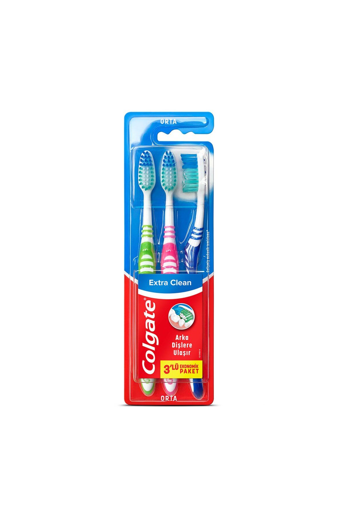 Colgate Extra Clean Orta Diş Firçasi 2+1