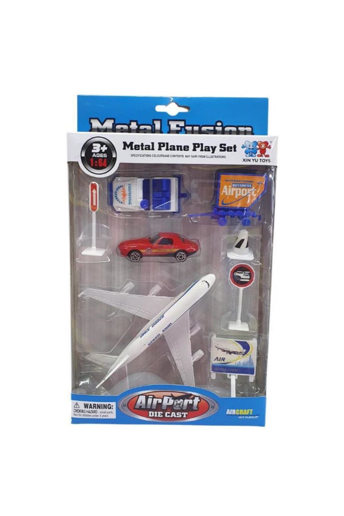 Easy Tedarik Havaalanı Seti Metal Arabalı 89730