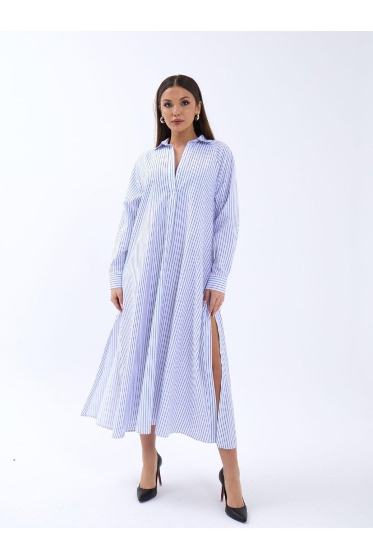 Meleners 5857 ELBİSE-WASHİNGTON ÇİZGİLİ