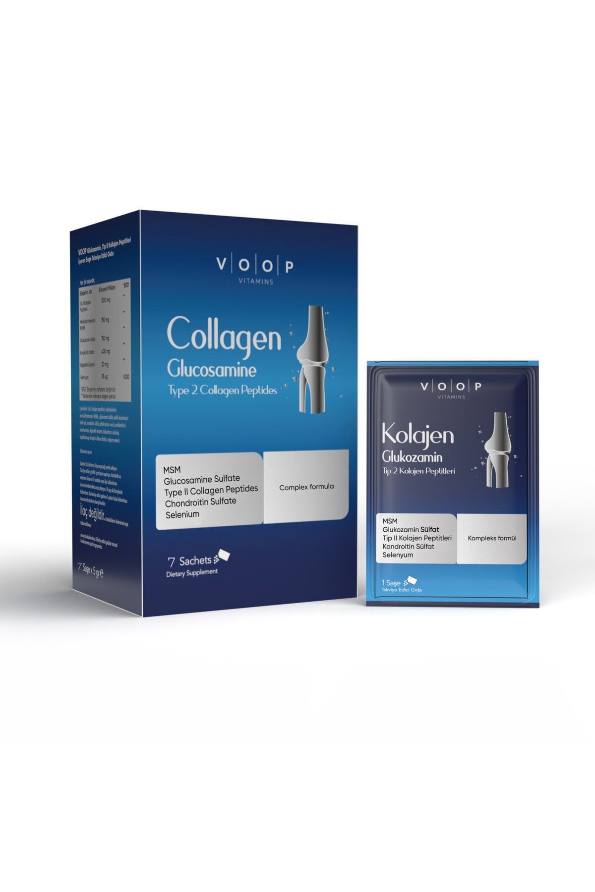 VOOP Glukozamin Tip Iı Kollajen Peptitleri 7 Saşe