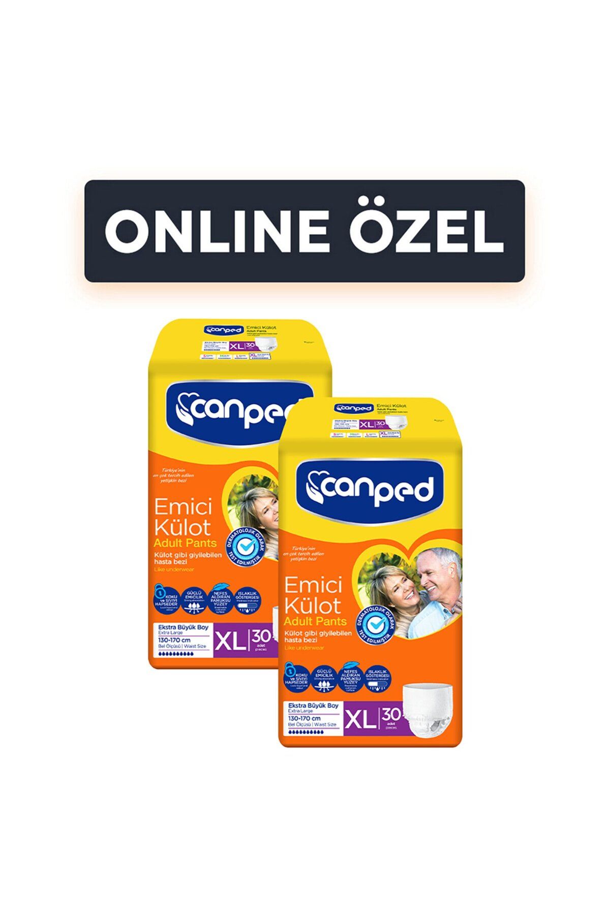 Canped Emici Külot Ekstra Büyük Online Paket 60'lı