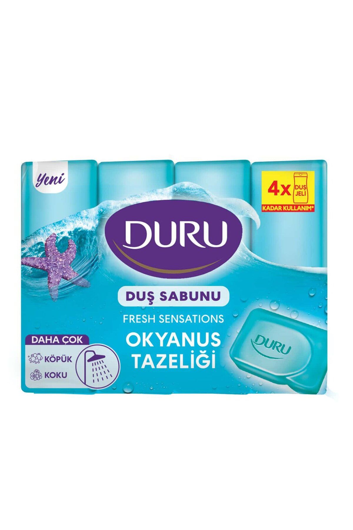 Duru Fresh Duş Sabunu Okyanus Esintisi 4X150 G