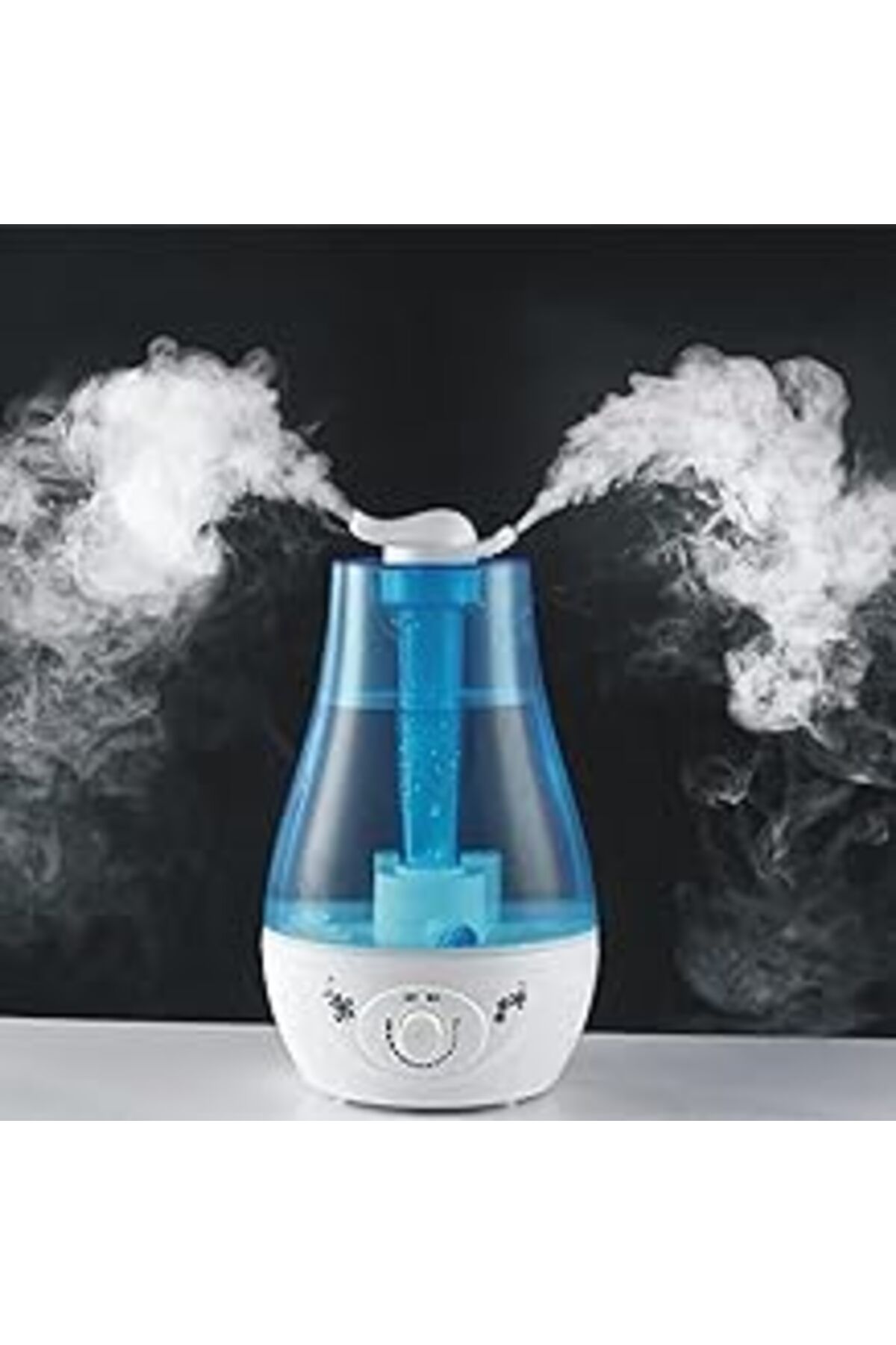 Mu Art Ahşap Robeve 2.4 Litre Ultrasonik Buhar Makinesi Hava Nemlendirme Cihazı Hava Nemlendirici Ayarlanabilir