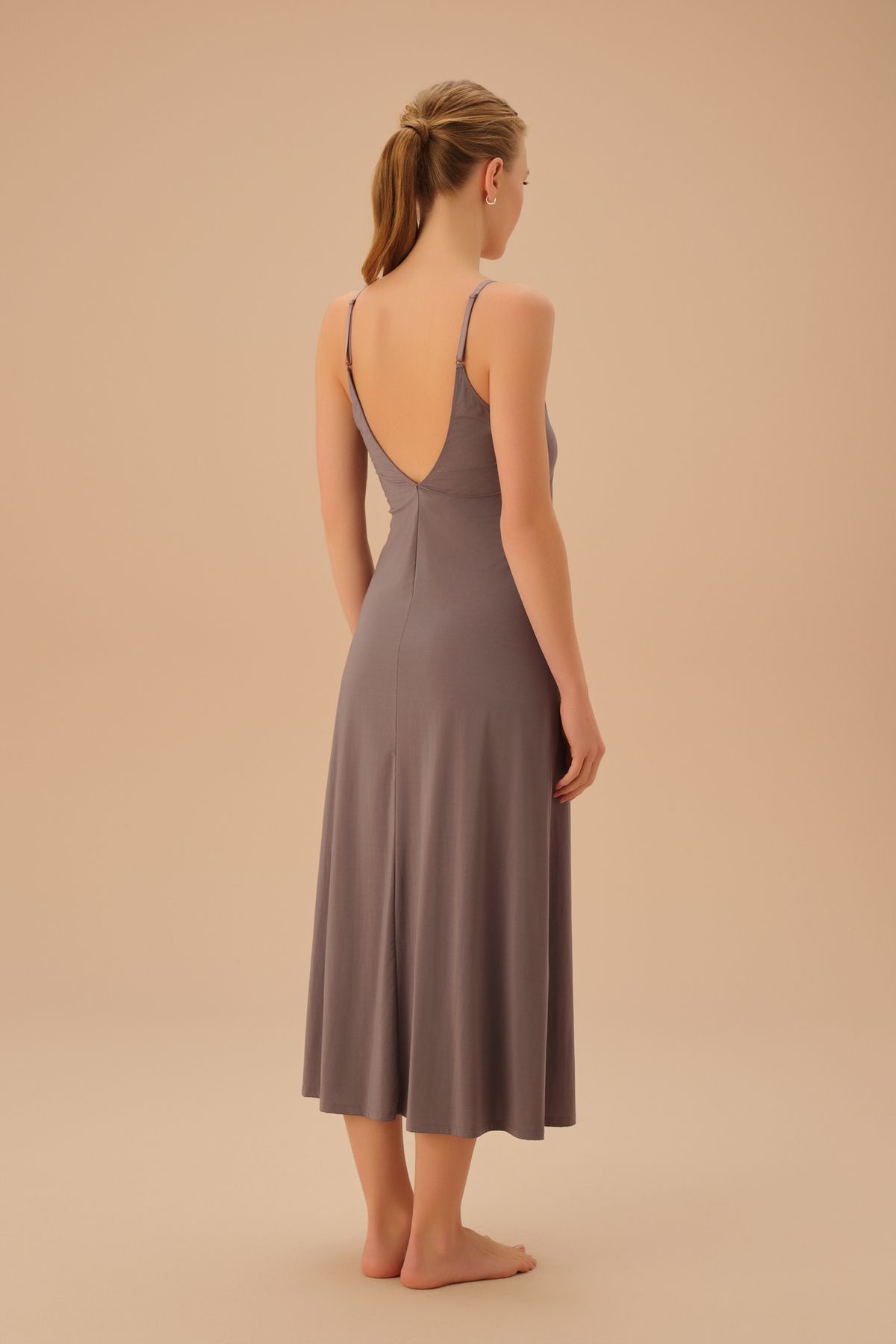 SUWEN-Swan Long Nightgown 4