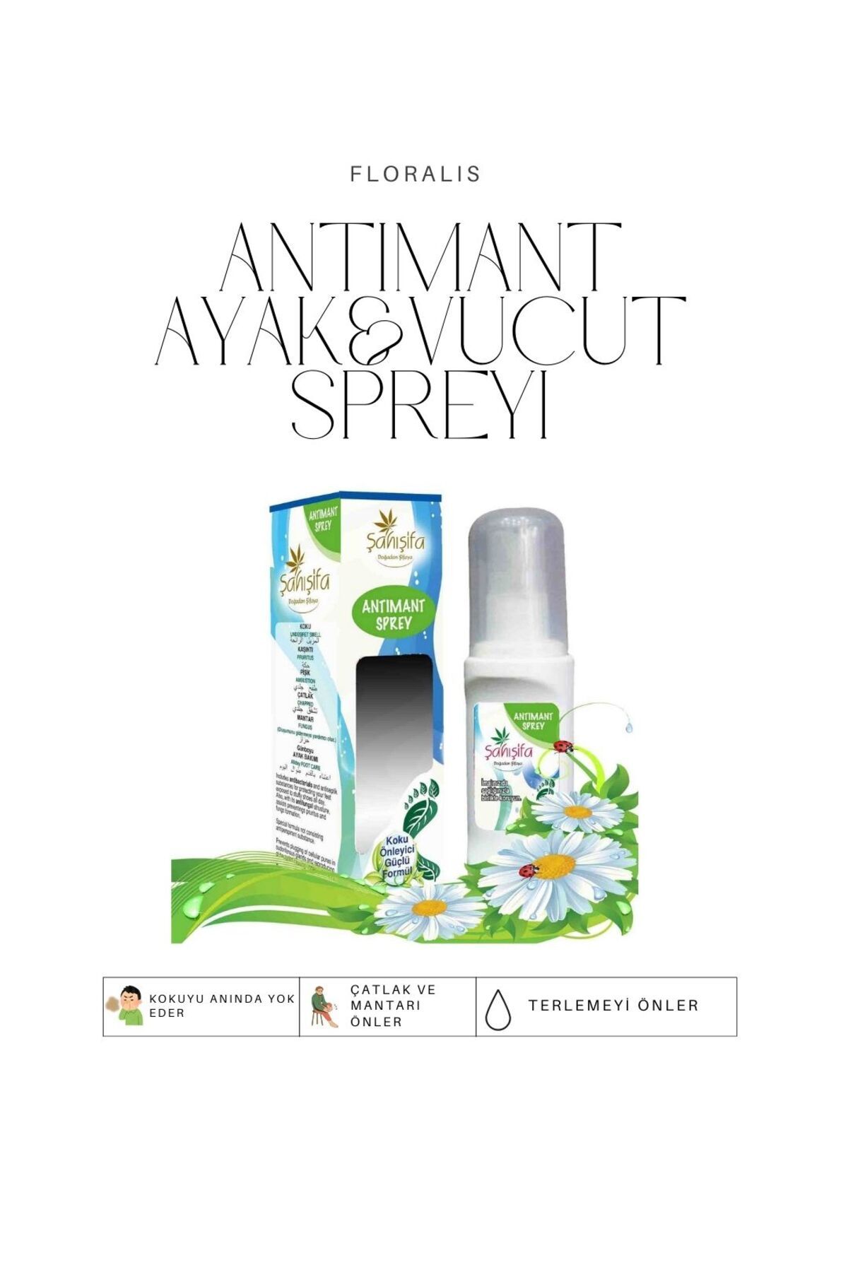FLORALİS Antimant Ayak Spreyi Terleme,koku Önleyici