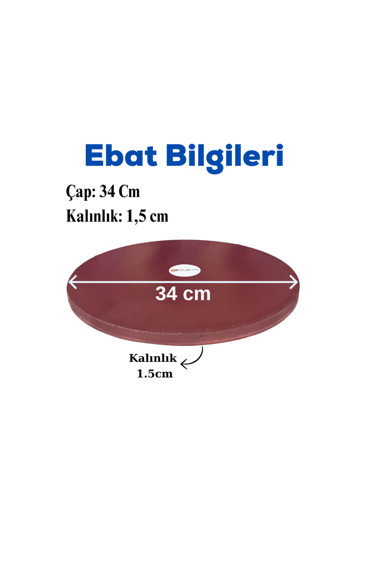 EstarconBakingStone-1Pc 34cm Circle Kiln Stone, 2Pcs 36X40X1.8Cm Kiln Stone (Total 3 Kiln Stones) 7