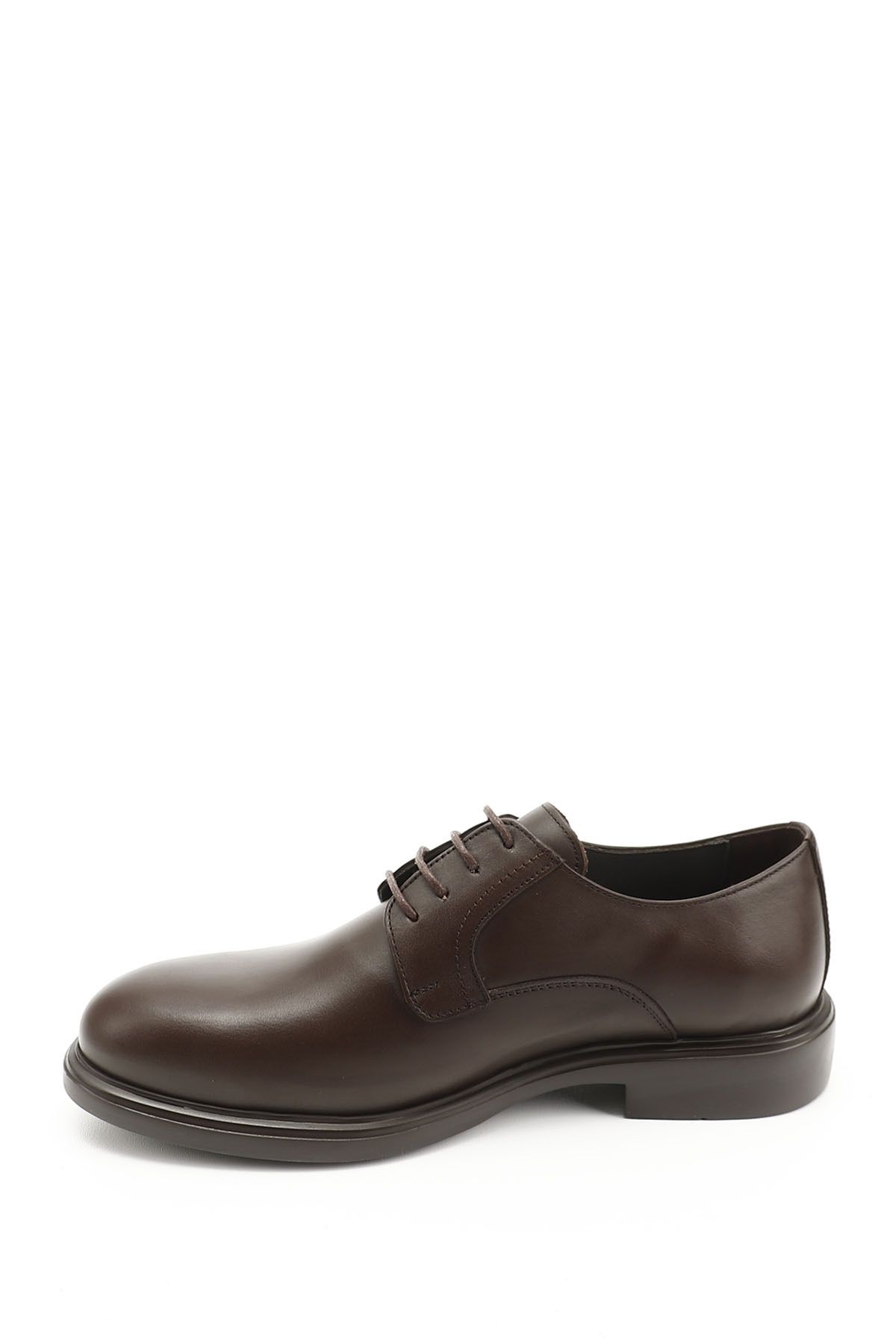 GÖNDERİ(R)-Men's Brown Antique Lace-Up Genuine Leather Classic Oxford Shoes 3
