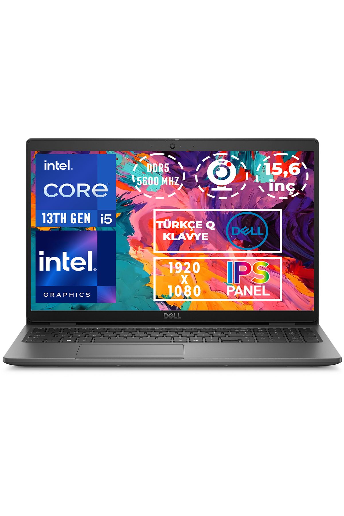 Dell Latitude 3550 i5-1345U 32GB 2TB SSD 15.6" FHD Fdos Taşınabilir Bilgisayar N005L355015U 006