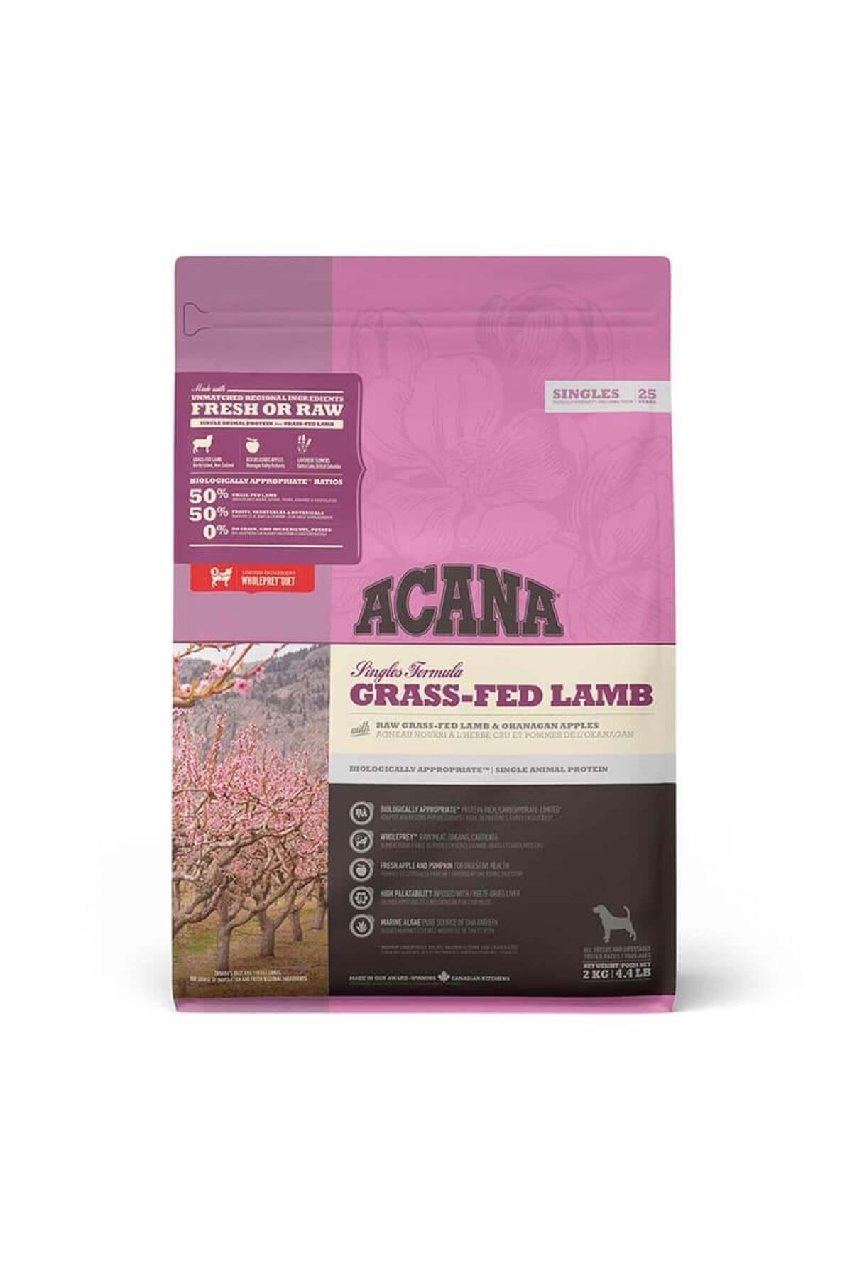Acana Grass-Fed Lamb Kuzulu Kuru Köpek Maması 2 Kg