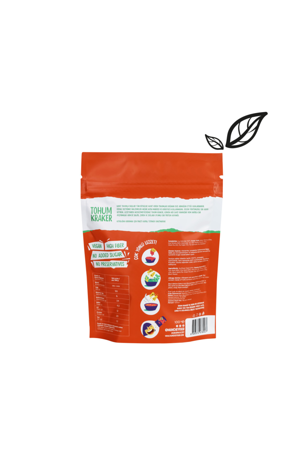 MUNCHEY-100g Cracker Seed with Garlic and Onion 3