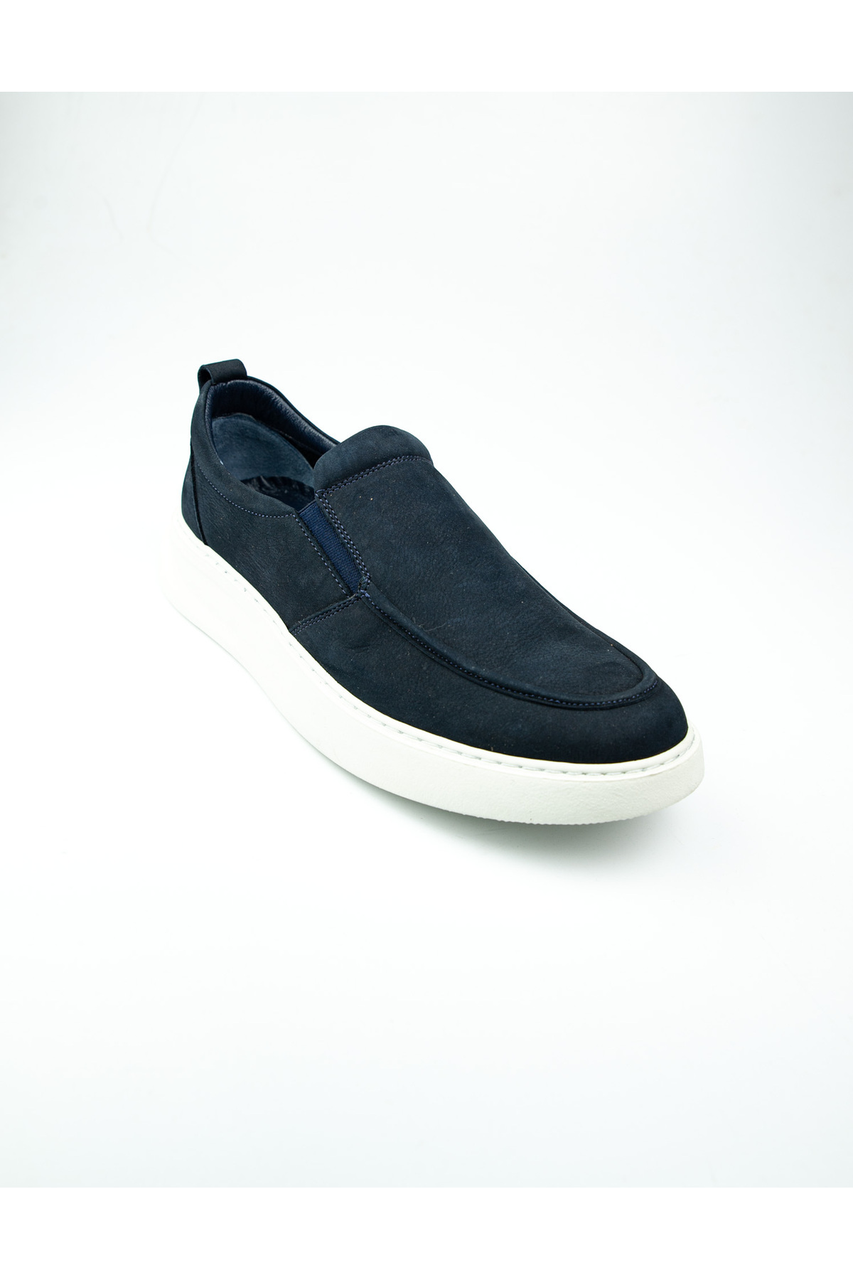 JAMES FRANCO-1862 Navy Blue Nubuck Leather Casual Men's Shoes 1