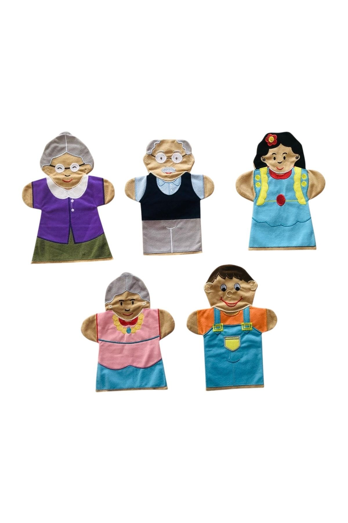 Laylay Toys El Kuklası İnsan Anaokulu Çocuk El Kuklası İnsan Figürlü