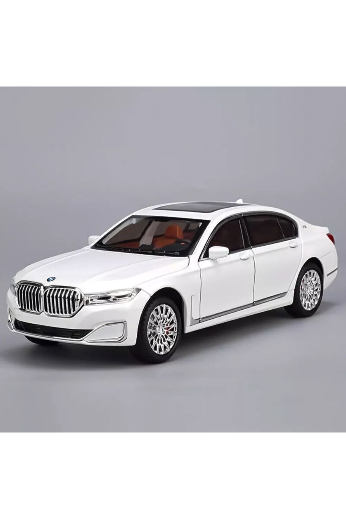 Toys BMW 760Lİ Araba BMW 7 Serisi Araba 1:24 Diecast Metal Model Araba Koleksiyon Araba Sesli Işıklı