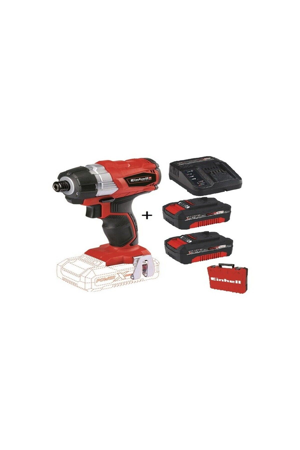 Einhell TE-CI 18 Li Brushless Darbeli Vidalama + 2 x 4 Ah Starter Kit + Çanta