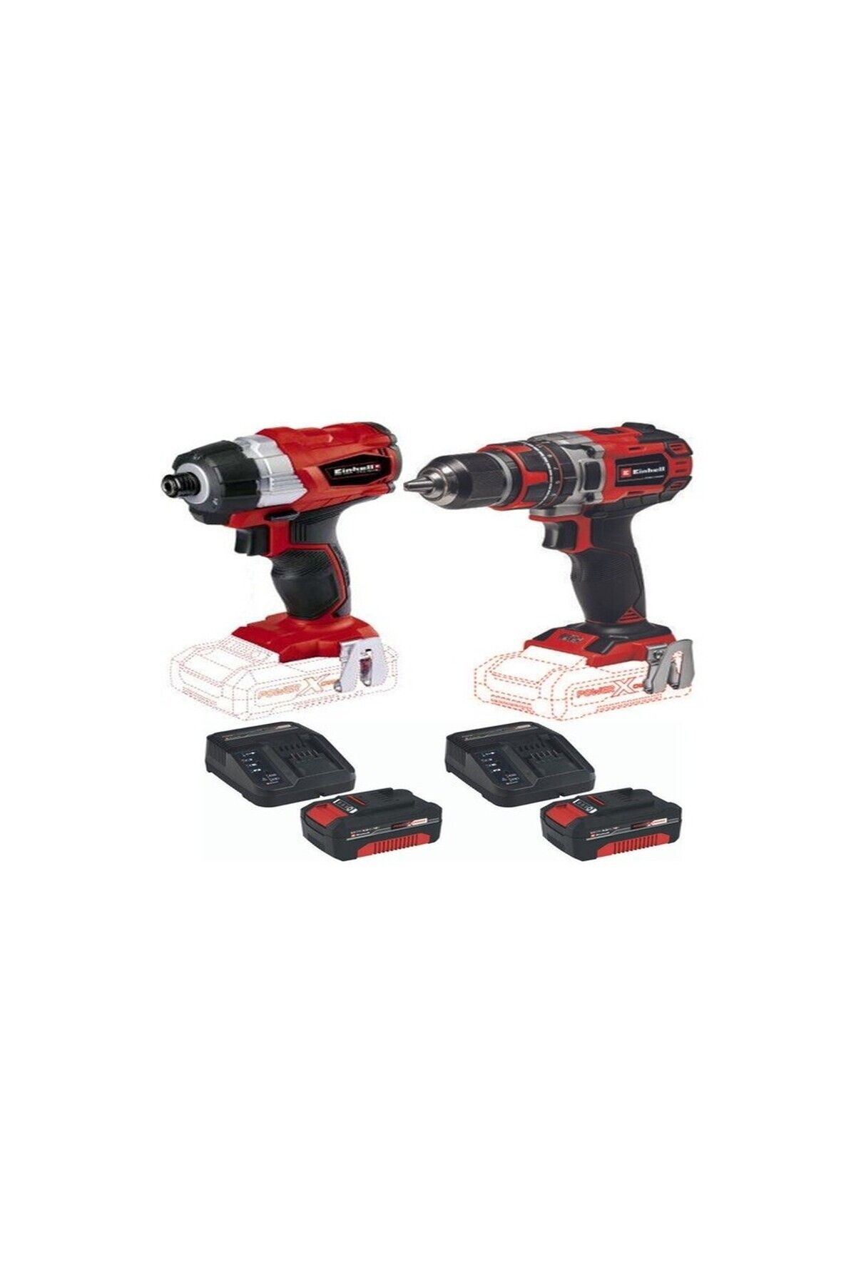 Einhell TE-CI 18 BL  Vidalama TE-CD 18/50 Li-i BL 2x4.0ah Set