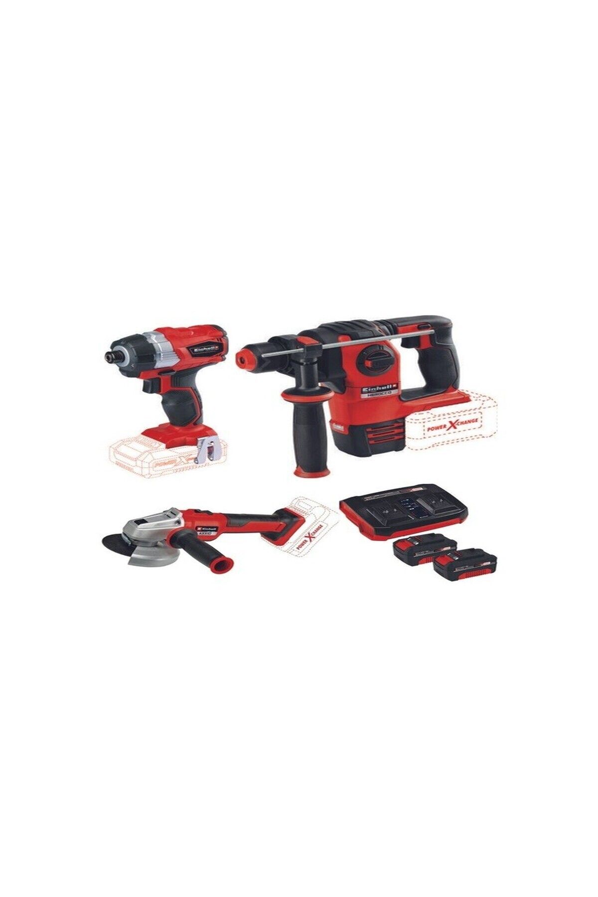 Einhell TE-CI 18 BL Axxio 18/115 Herocco 18v 2x4.0 twincharger