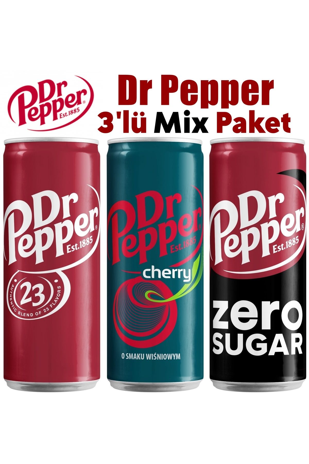 Dr. Pepper Dr Pepper 3'lü Mix Paket