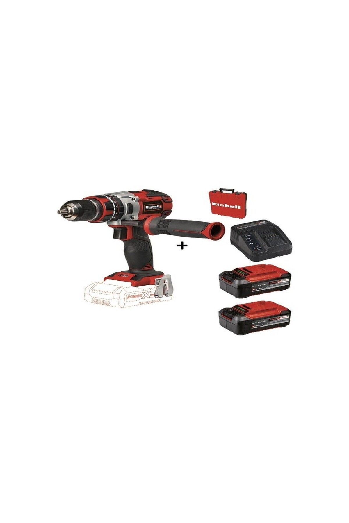 Einhell TE-CD 18 Li-i BL Akülü Darbeli Matkap Vidalama + 2 x 5.2 Ah Plus Starter Kit + Çanta