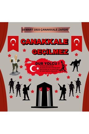 Ti Play ÇANAKKALE GEÇİLMEZ PANO SÜSÜ KARTON