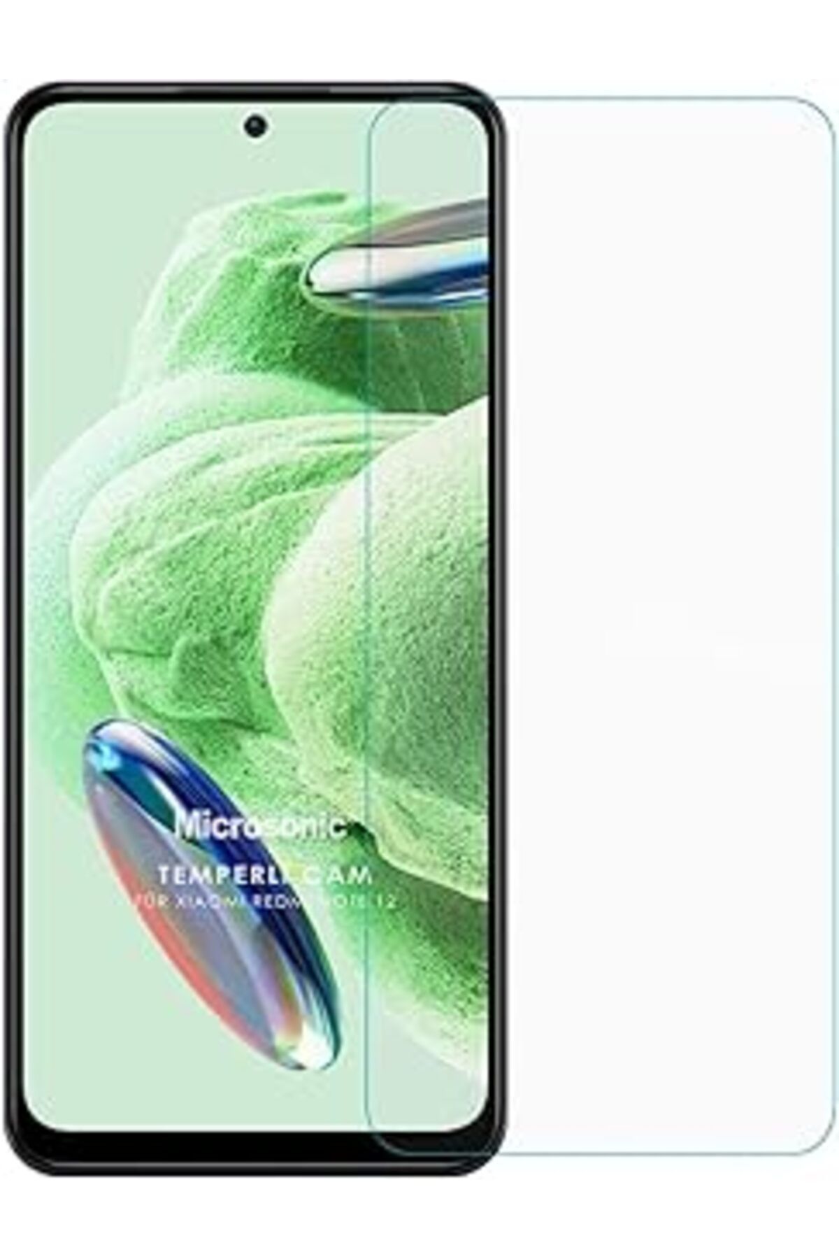Pazarcan Microsonic Xiaomi Redmi Note 12 Tempered Glass Cam Ekran Koruyucu