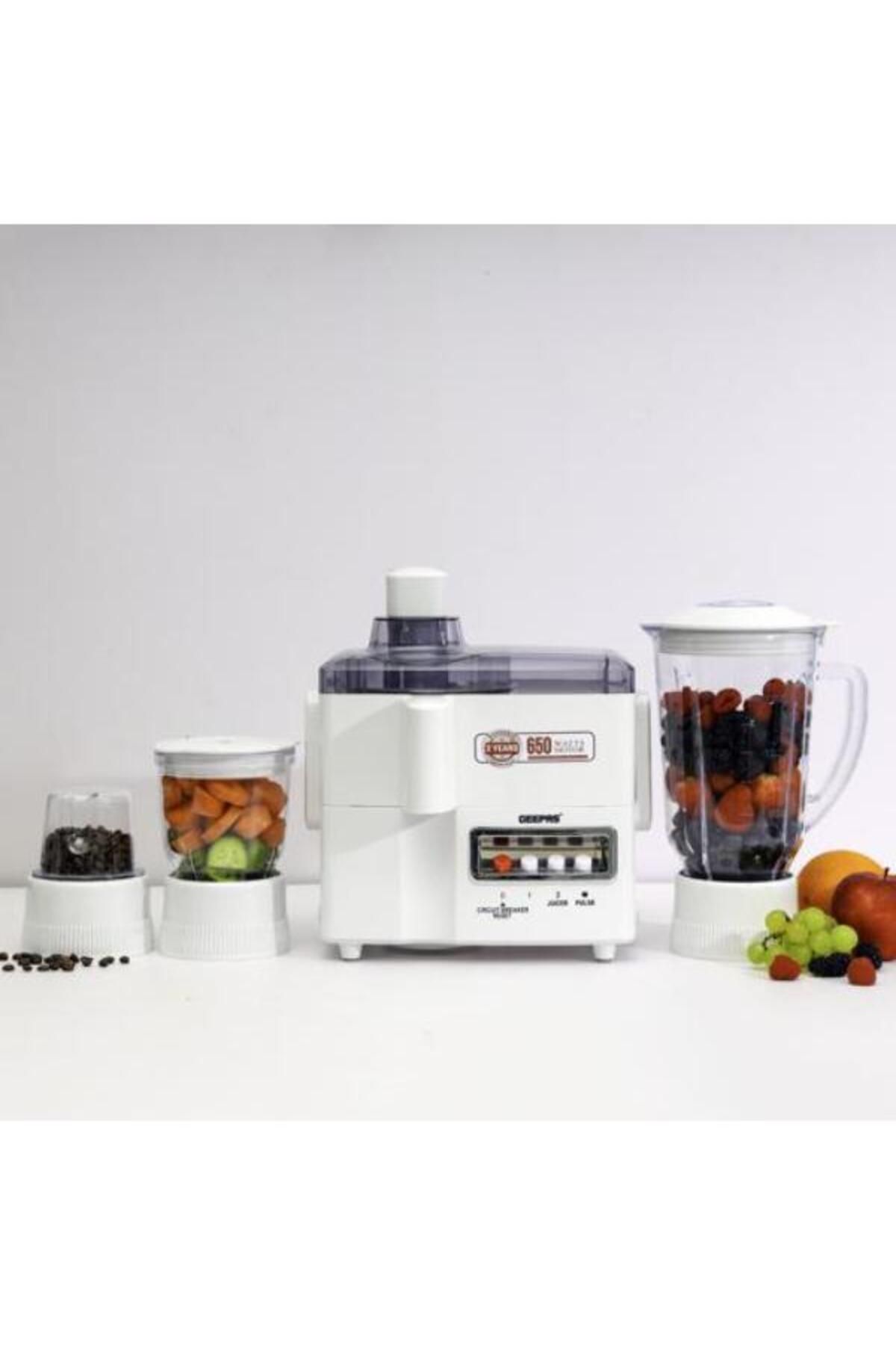 Geepas-Multifunctional 4-in-1 Food Processor (Juicer, Blender, Grinder, Chopper), 1.8L, 650W 3