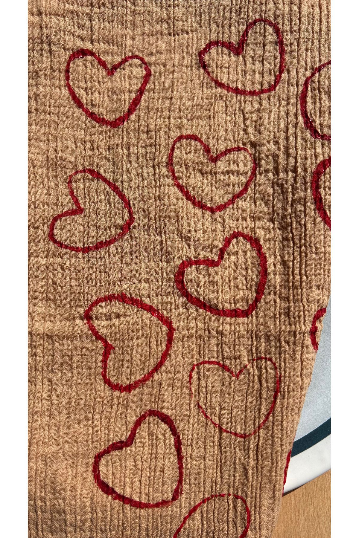 ellamiahome-Heart Printed Muslin Tea Towel 2