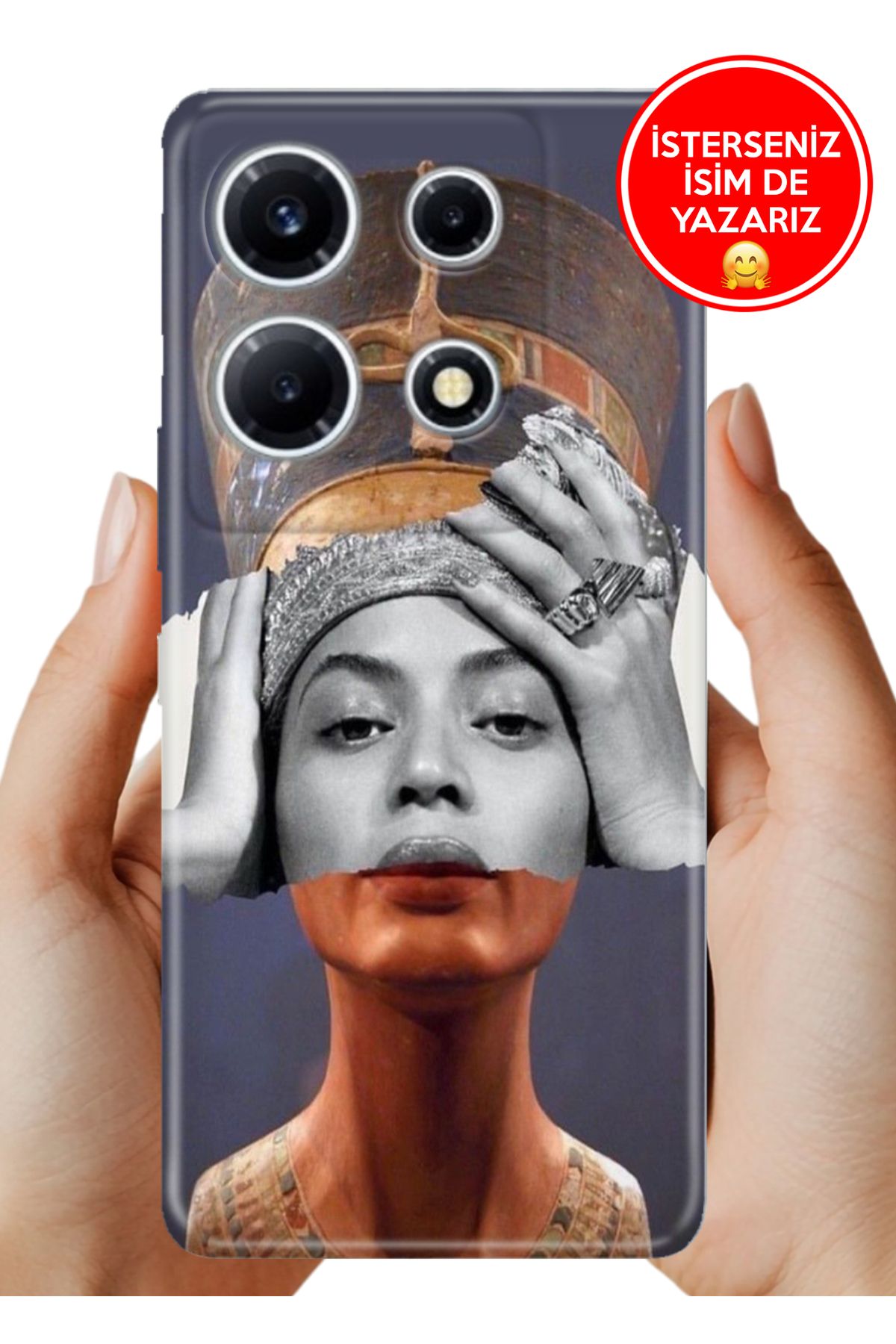 Cekuonline İnfinix Note 30 Vip 6.67" Kılıf UvBaskı Özel-Tasarım Silikon Art-Beyonce