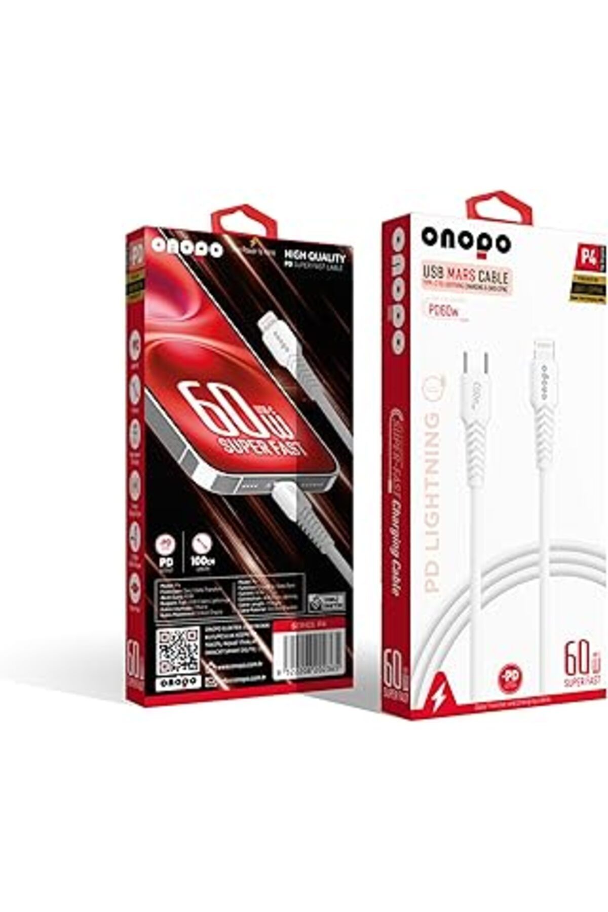 Pİ GLOBAL Onopo İphone Uyumlu Type-C To Lightning Pd 20W Hızlı Şarj Ve Data Kablosu 100Cm - P4