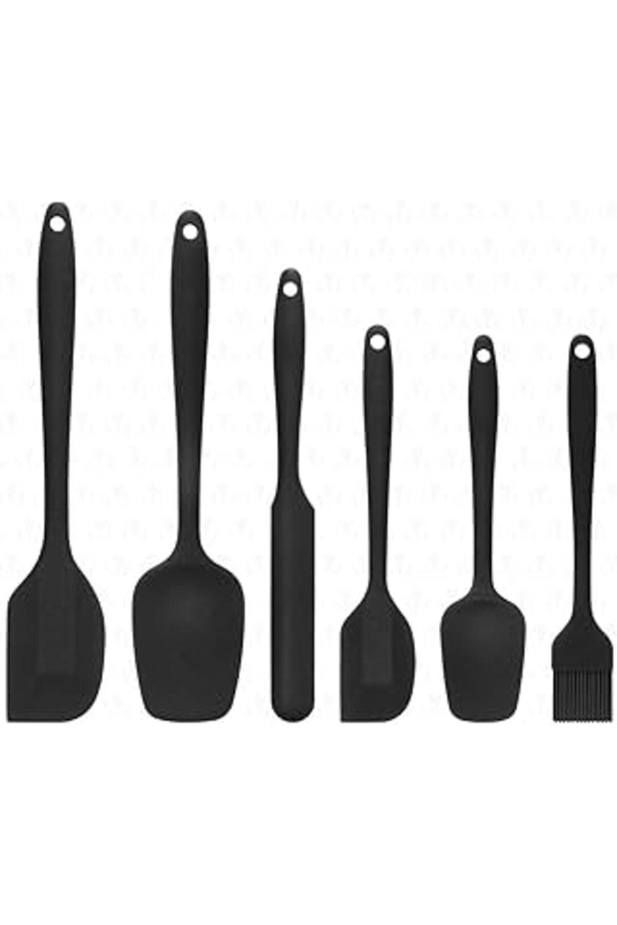 karadağsb Emey E-Ticaret Isıya Dayanıklı Yanmaz Yapışmaz Silikon Spatula Seti 6 Parça