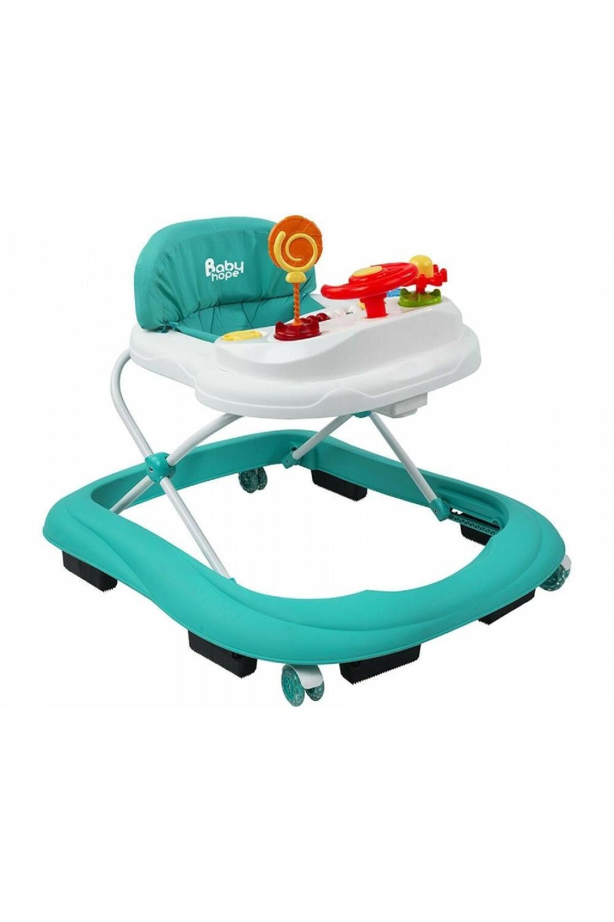toysclub BABY HOPE 217 LÜKS OYUNCAKLI YÜRÜTEÇ TURKUAZ BEYAZ