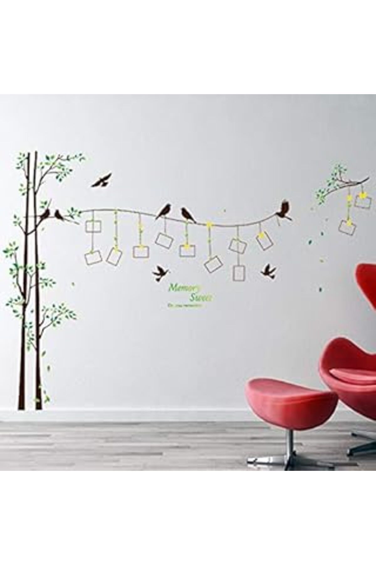 robotrend Crystal Kids Fotoğraf Resim Çerçeveli Ağaç Ev Dekorasyonu Duvar Dekoru Sticker